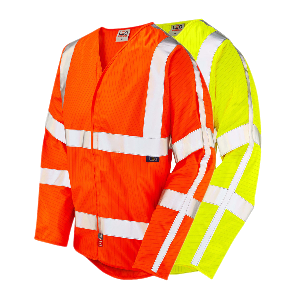 Leo Workwear MESHAW Leo EcoViz  LFS/AS Sleeved Waistcoat (EN 14116 & EN 1)