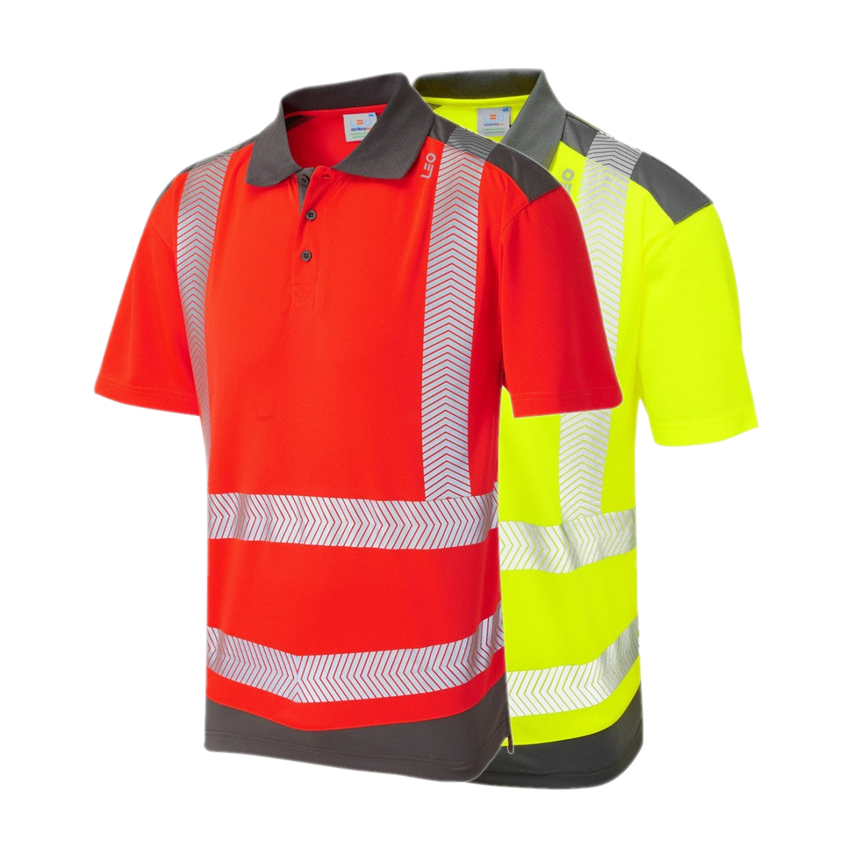 Leo Workwear PEPPERCOMBE Leo EcoViz Performance+ Dual Colour Polo Shirt