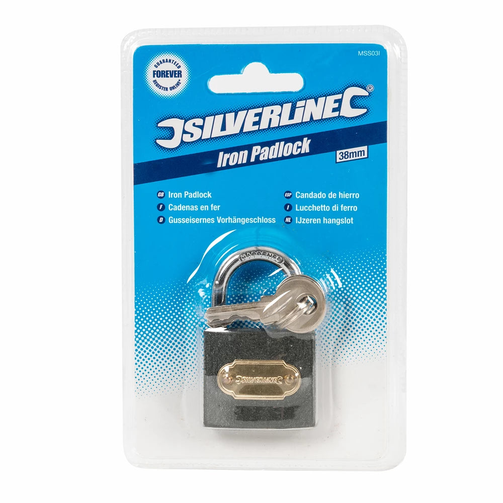 Silverline Iron Padlock