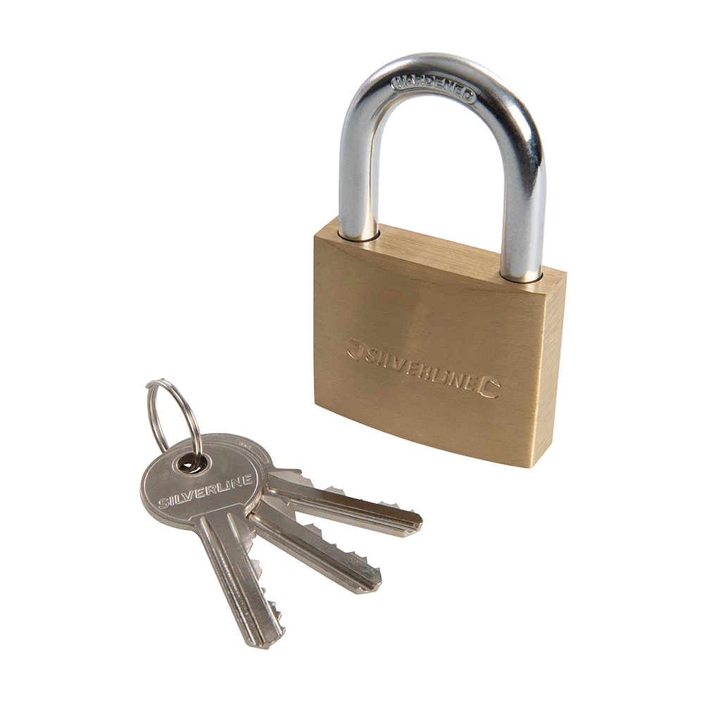 Silverline Brass Padlock