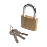 Silverline Brass Padlock