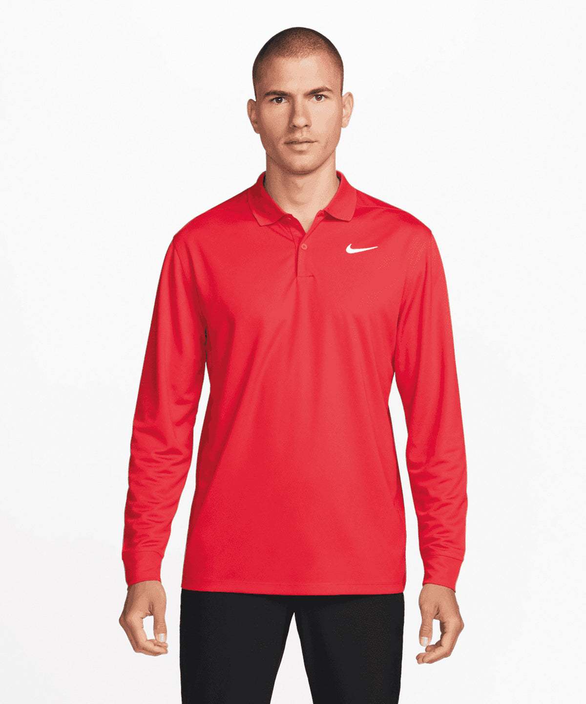 Nike Dri-Fit Victory Solid Long Sleeve Polo