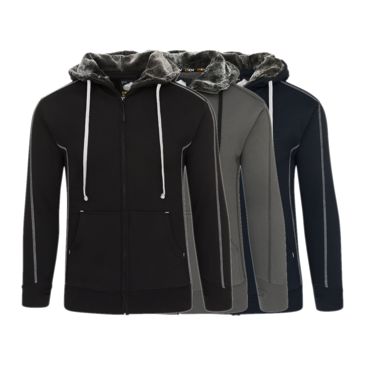 Orn Clothing Crane Fur-Lined Hoodie