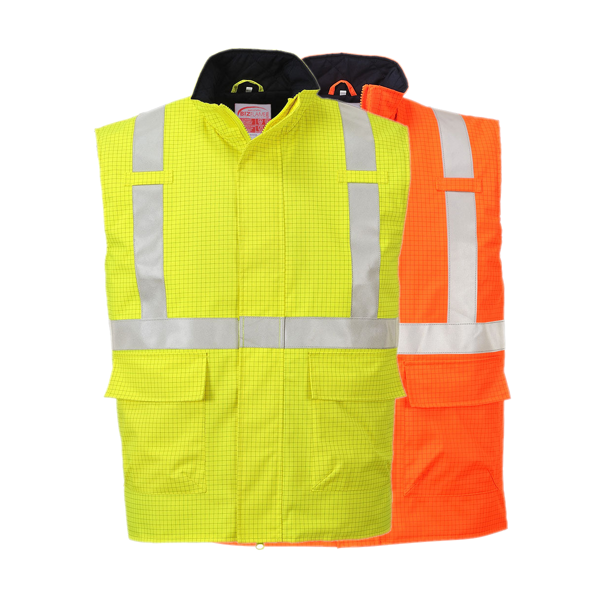 Portwest Bizflame Rain Hi-Vis Antistatic FR Bodywarmer