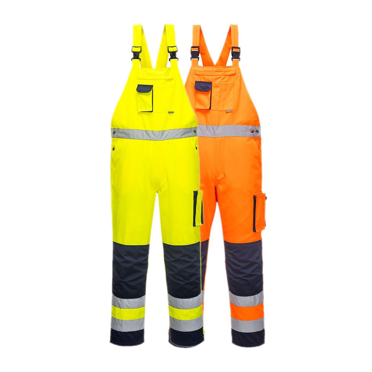 Portwest Dijon Hi-Vis Contrast Work Bib and Brace