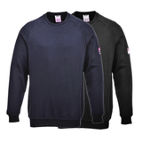 Portwest Flame Resistant Anti-Static Long Sleeve Sweatshirt