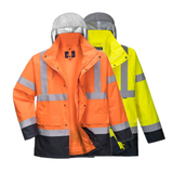 Portwest Hi-Vis 4-in-1 Contrast Traffic Jacket