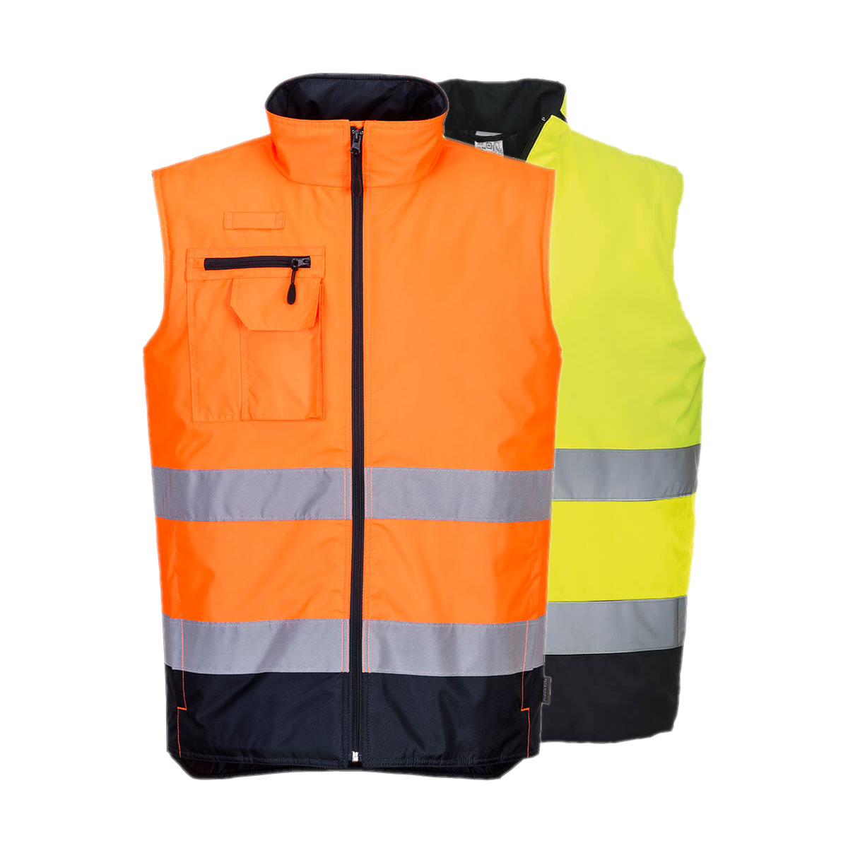 Portwest Hi-Vis Contrast Bodywarmer