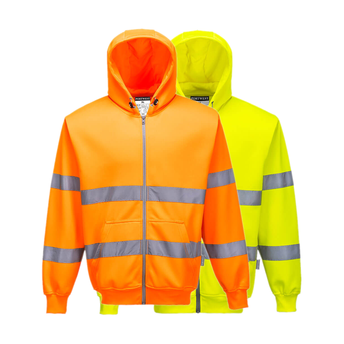 Portwest Hi-Vis Zip Front Hoodie