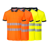 Portwest PW3 Hi-Vis Cotton Comfort Polo Shirt S/S