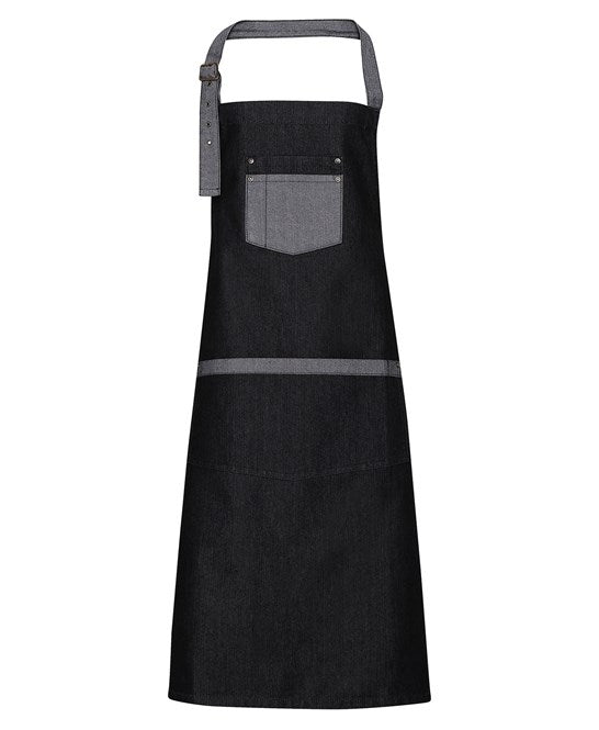 Premier Domain Contrast Denim Bib Apron