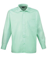 Premier Long Sleeve Poplin Shirt - Aqua