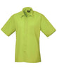 Premier Short Sleeve Poplin Shirt - Lime