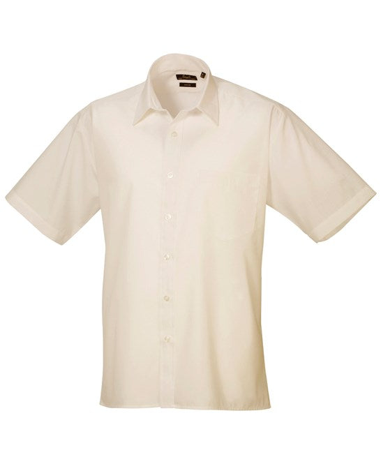 Premier Short Sleeve Poplin Shirt - Natural