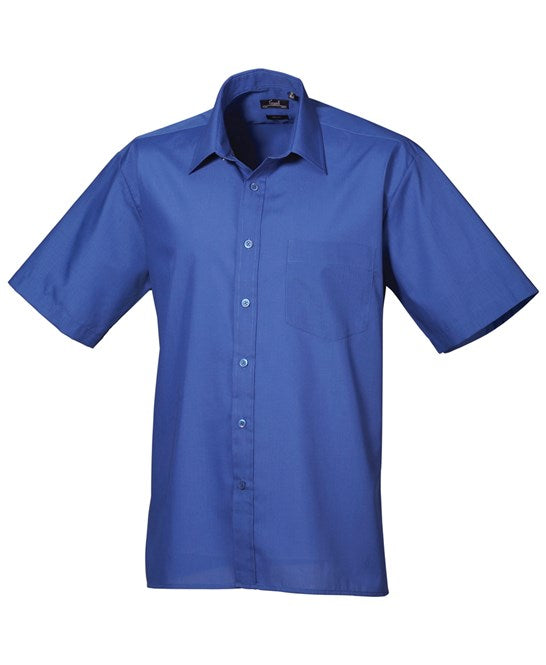 Premier Short Sleeve Poplin Shirt - Royal