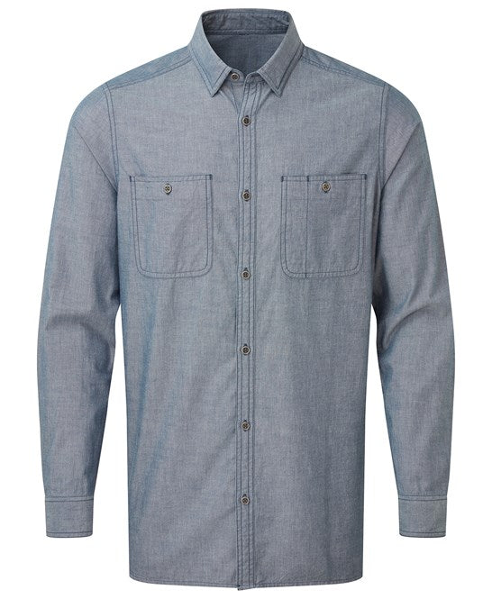 Premier Men's Chambray Shirt, Organic And Fairtrade Certified