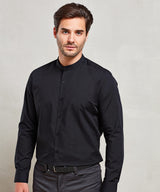 Premier Banded Collar Grandad Long Sleeve Shirt