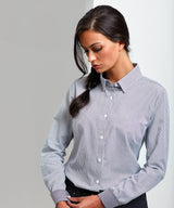 Premier Women's Cotton-Rich Oxford Stripes Blouse