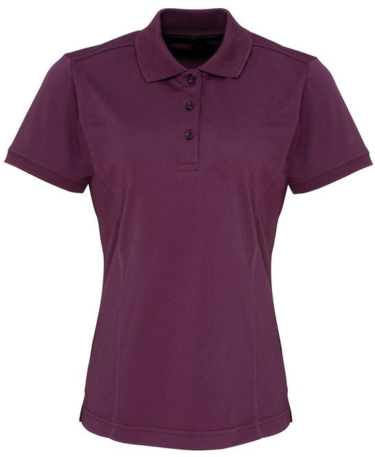 Premier Women's Coolchecker® Piqué Polo - Aubergine