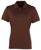 Premier Women's Coolchecker® Piqué Polo - Brown