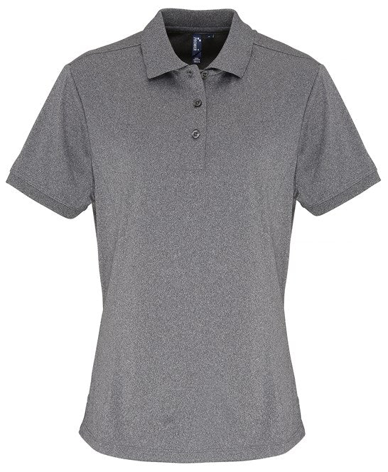 Premier Women's Coolchecker® Piqué Polo - Grey Melange