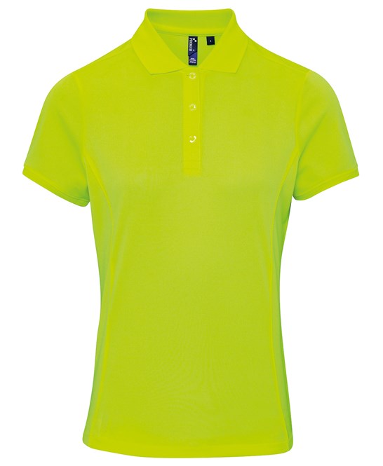 Premier Women's Coolchecker® Piqué Polo - Neon Yellow