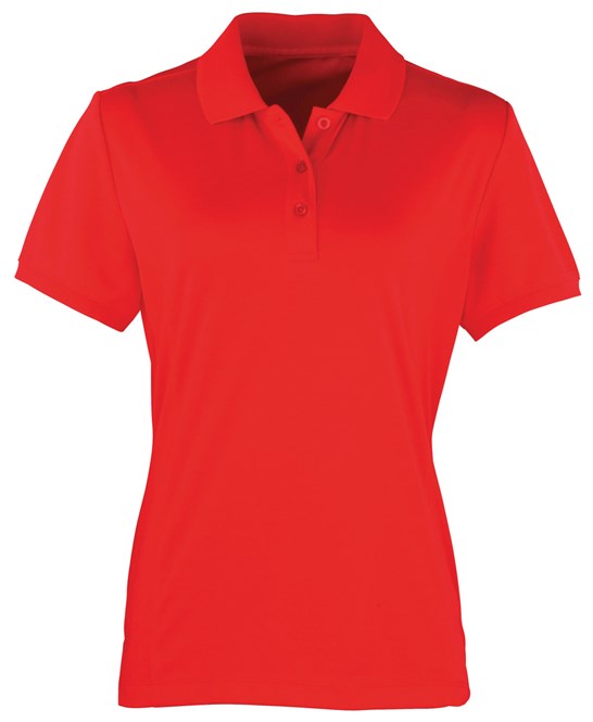 Premier Women's Coolchecker® Piqué Polo - Strawberry Red