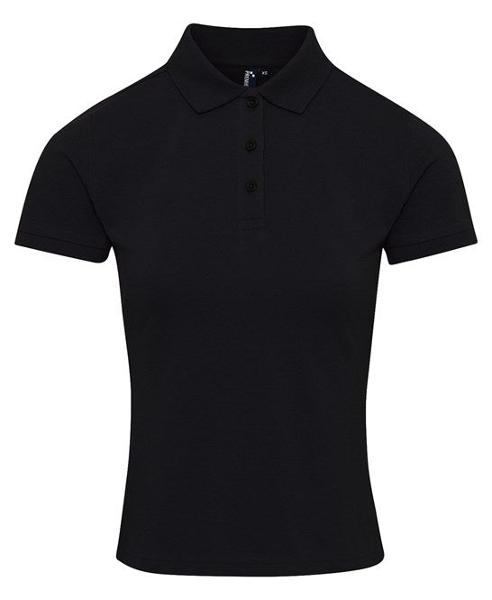 Premier Women's Coolchecker® Plus Piqué Polo - Black