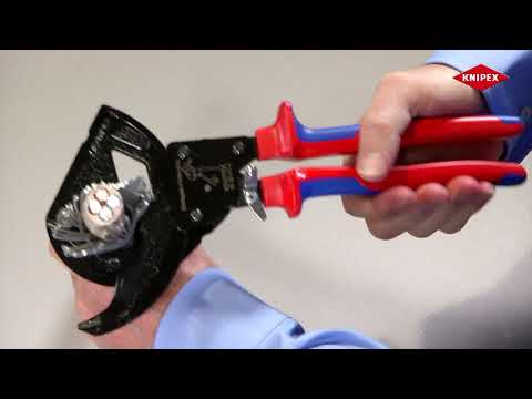 Knipex VDE Ratchet Action Cable Cutter 315mm