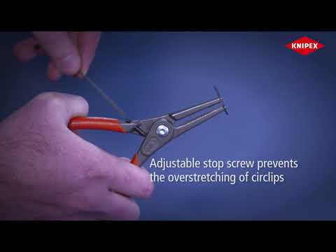 Knipex Precision Circlip Pliers External 90° Bent Tip 3-10mm A01