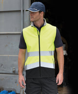 Result Safeguard Printable Safety Softshell Gilet