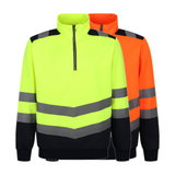 Regatta Professional Hi-Vis Pro Quarter Zip Sweat Top