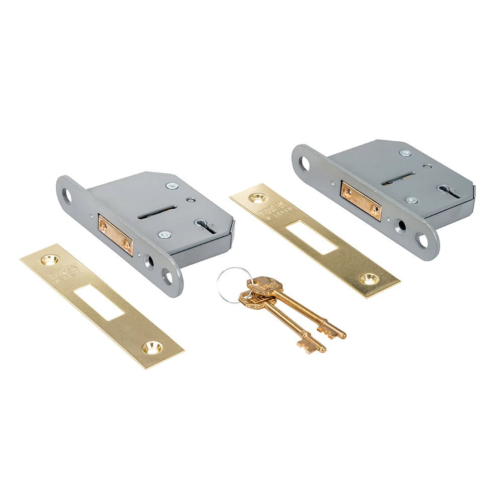 Van Vault 5 Lever Lock Keyed Alike 2Pk