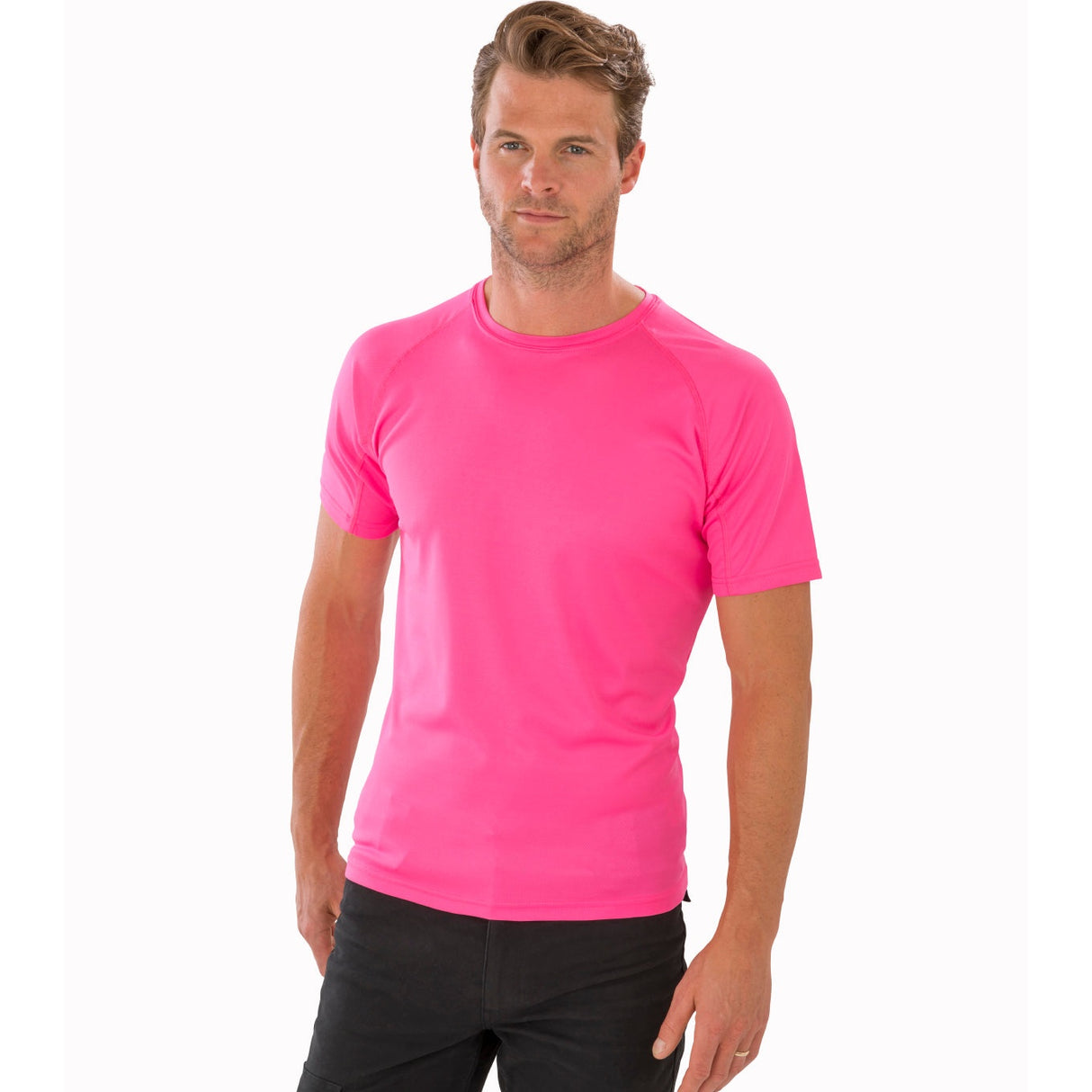 Spiro Performance Aircool Tee - Super Pink