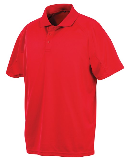 Spiro Performance Aircool Polo Shirt - Red