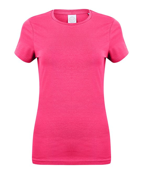 Sf Feel Good Women's Stretch T-Shirt - Fuchsia