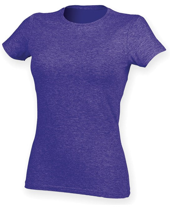 Sf Feel Good Women's Stretch T-Shirt - Heather Purple