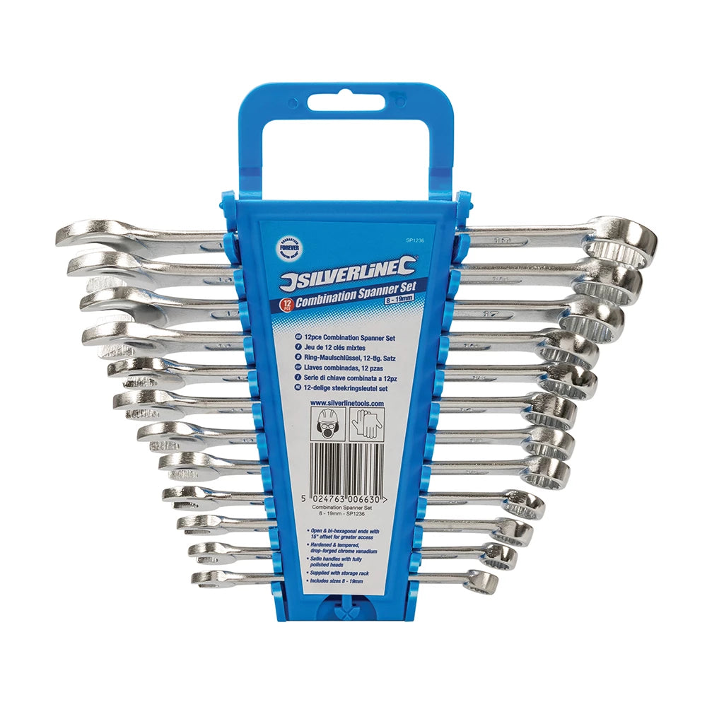 Silverline Combination Spanner Set 12Pce