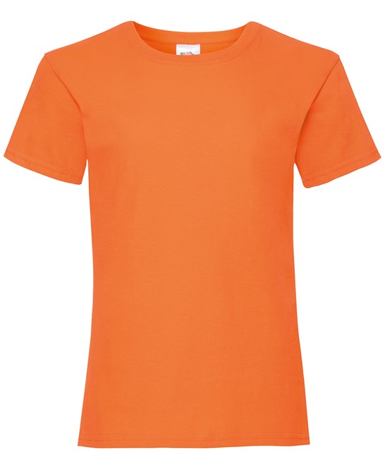 Fruit Of The Loom Girls Valueweight T - Orange