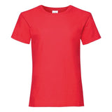 Fruit Of The Loom Girls Valueweight T - Red