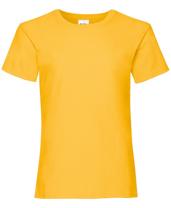 Fruit Of The Loom Girls Valueweight T - Sunflower