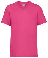 Fruit Of The Loom Kids Valueweight T - Fuchsia