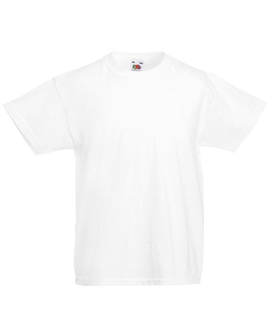 Fruit Of The Loom Kids Original T - White