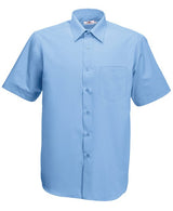 Fruit Of The Loom Poplin Short Sleeve Shirt