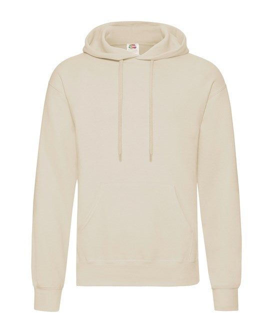 Fruit Of The Loom Classic 80/20 Hooded Sweatshirt - Natural