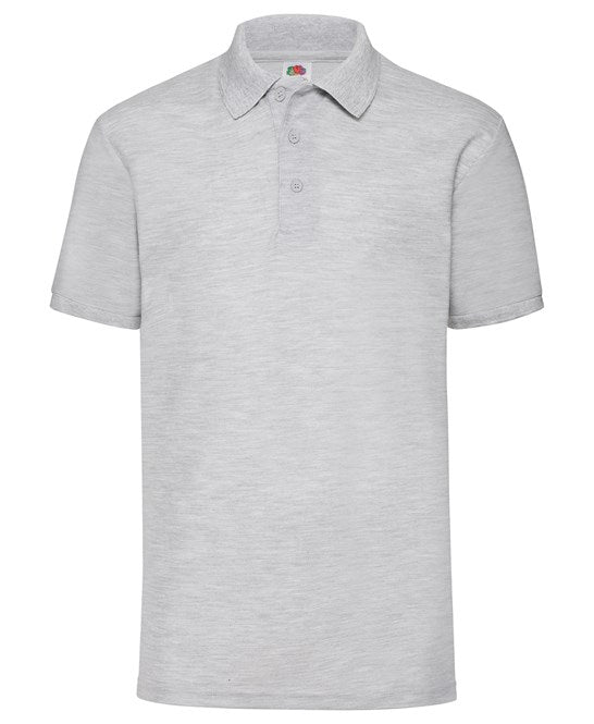 Fruit Of The Loom 65/35 Polo - Heather Grey*