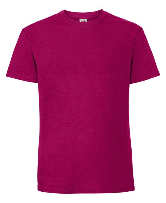 Fruit Of The Loom Iconic 195 Ringspun Premium T - Cranberry