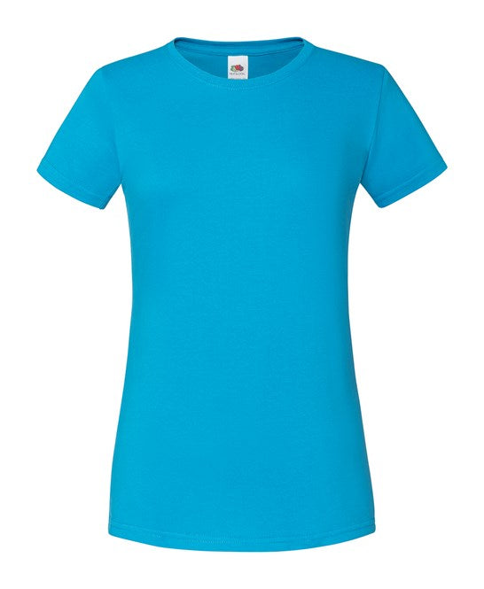 Fruit Of The Loom Women's Iconic T - Azure Blue