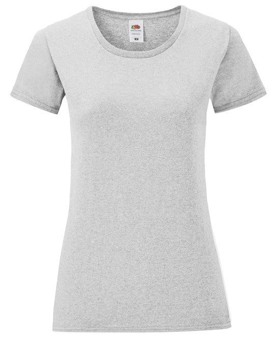 Fruit Of The Loom Women's Iconic T - Heather Grey