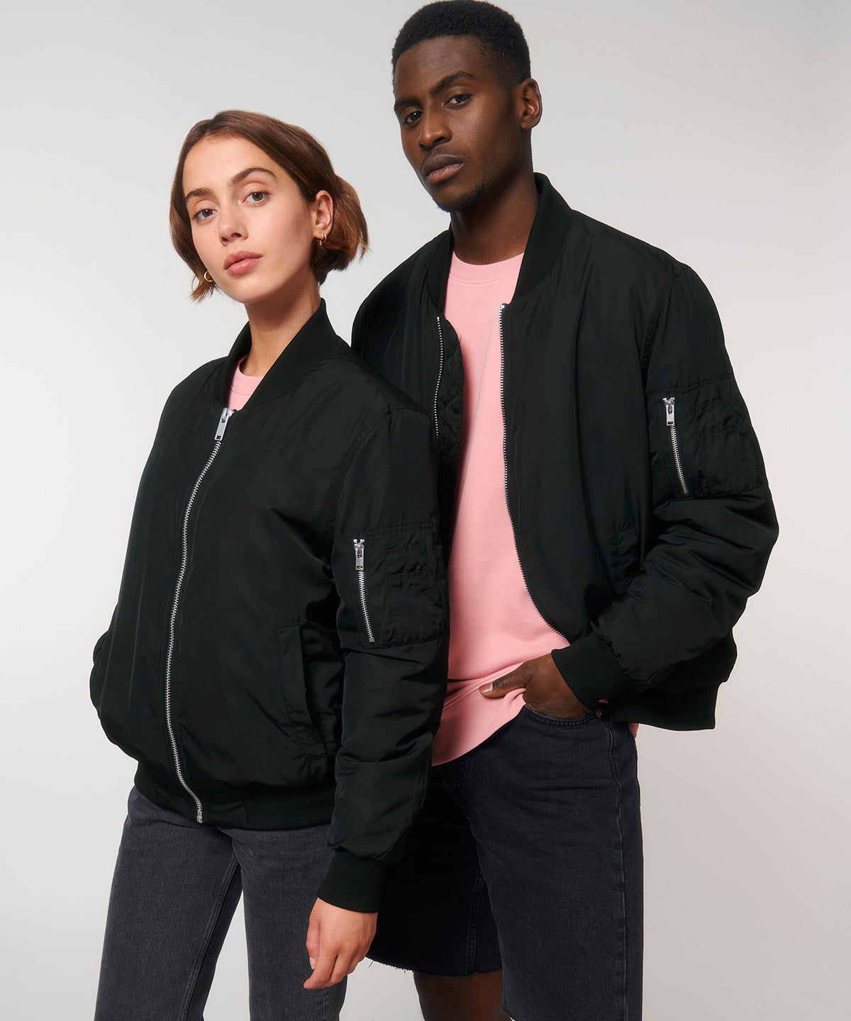 Stanley/Stella Bomber Jacket With Metal Details (Stju844)